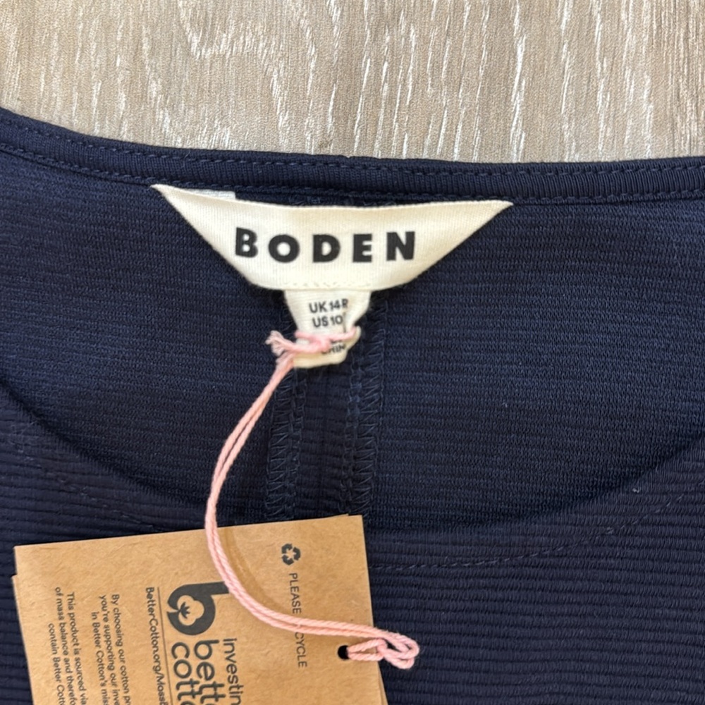 Boden Navy Blue Long Sleeve Shift Dress - Picture 10 of 16